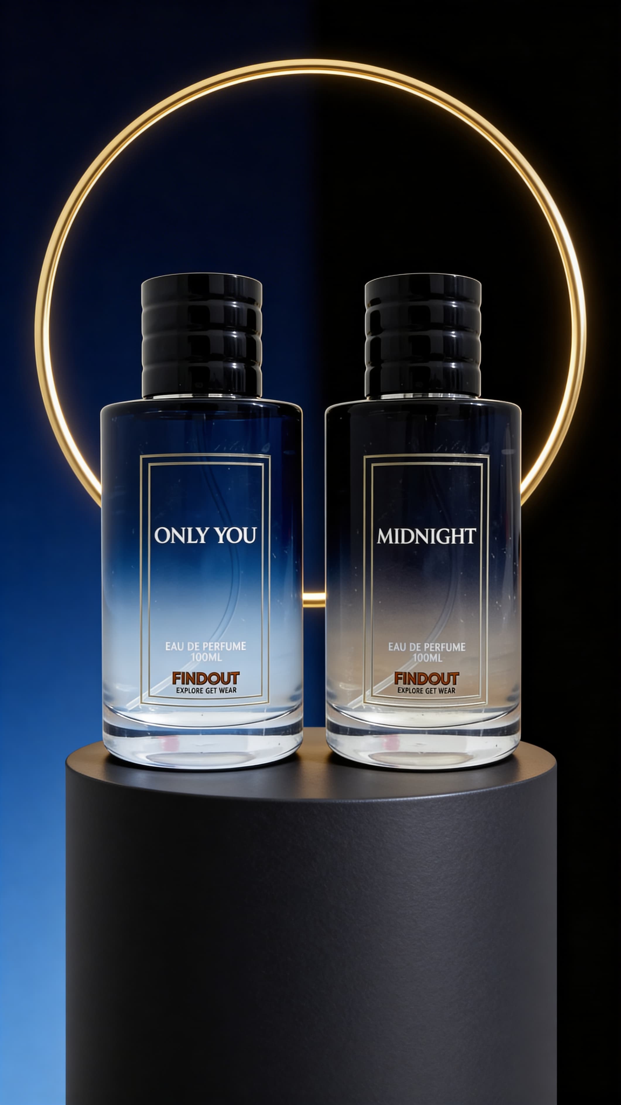 Pack of 2 Man Perfumes (Midnight + Onlyyou for him)