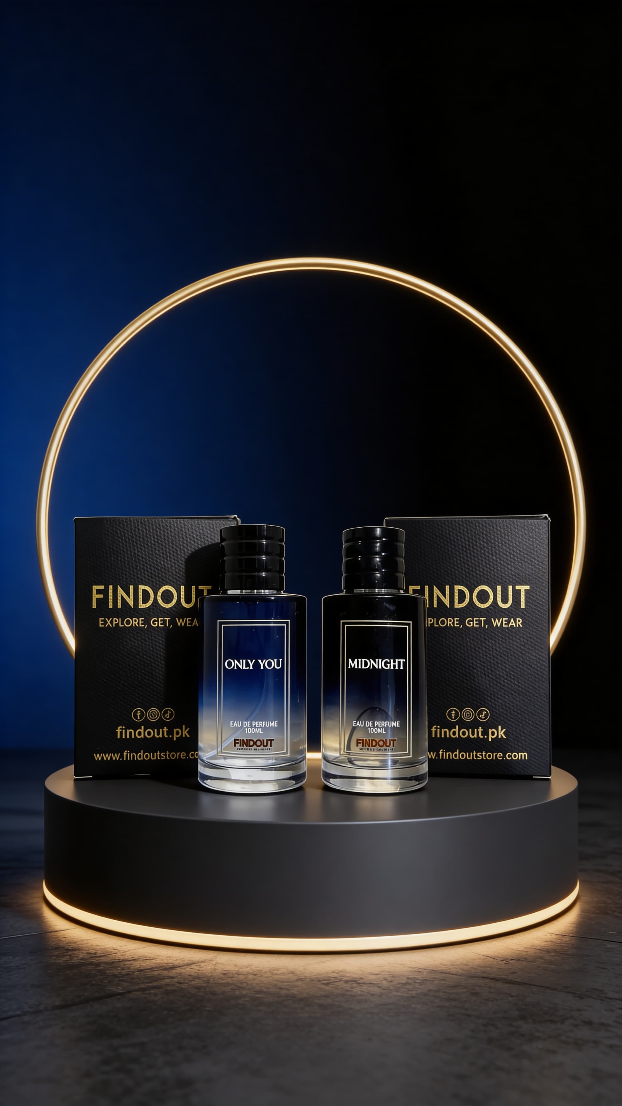 Pack of 2 Man Perfumes (Midnight + Onlyyou for him)