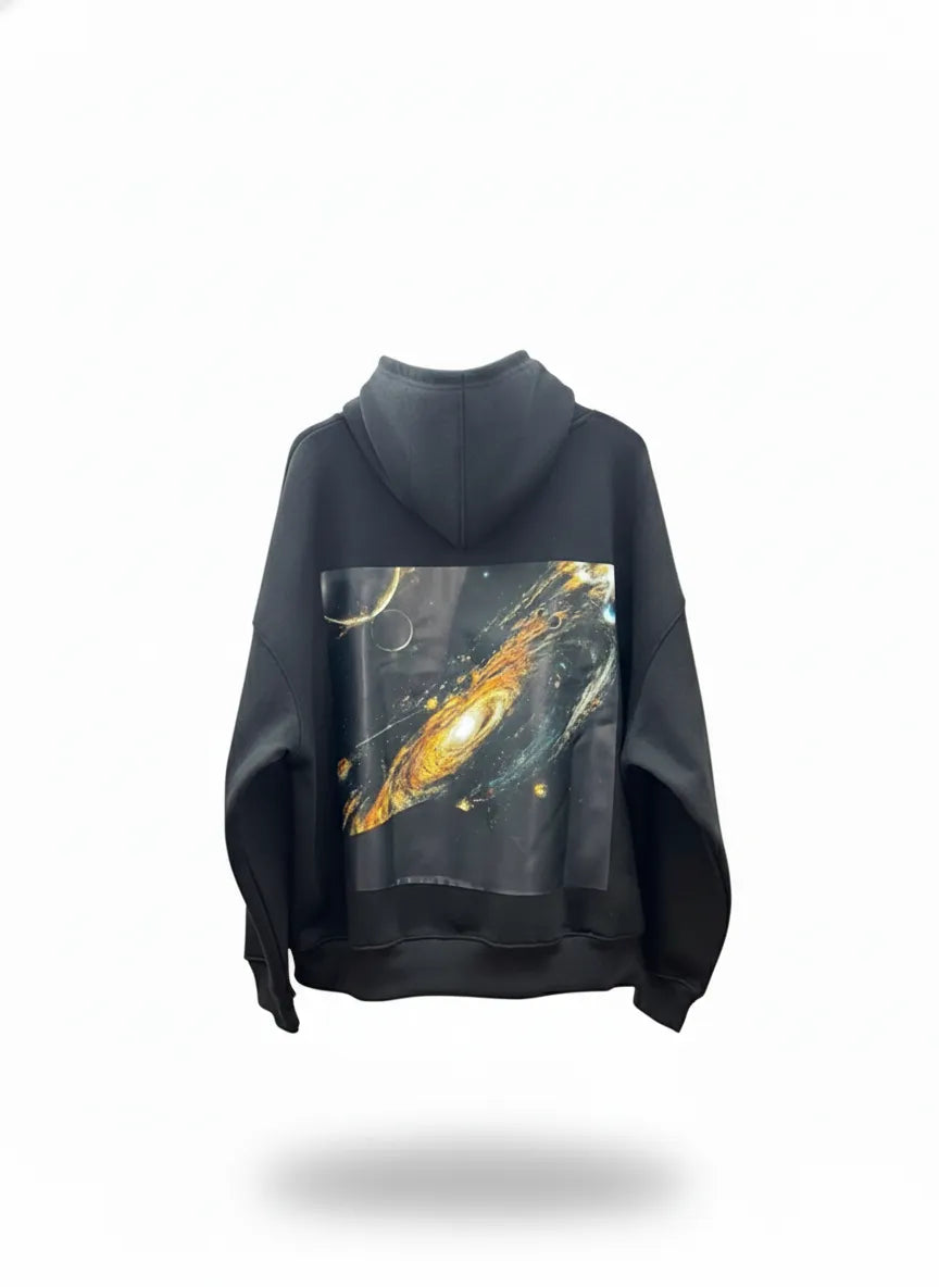 Always you Black Graphic Hoodie – Baggy Fit