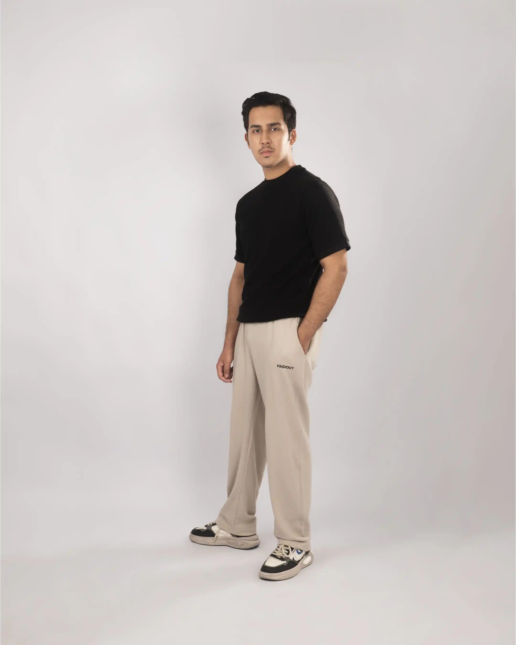 Ash Grey Baggy Trouser