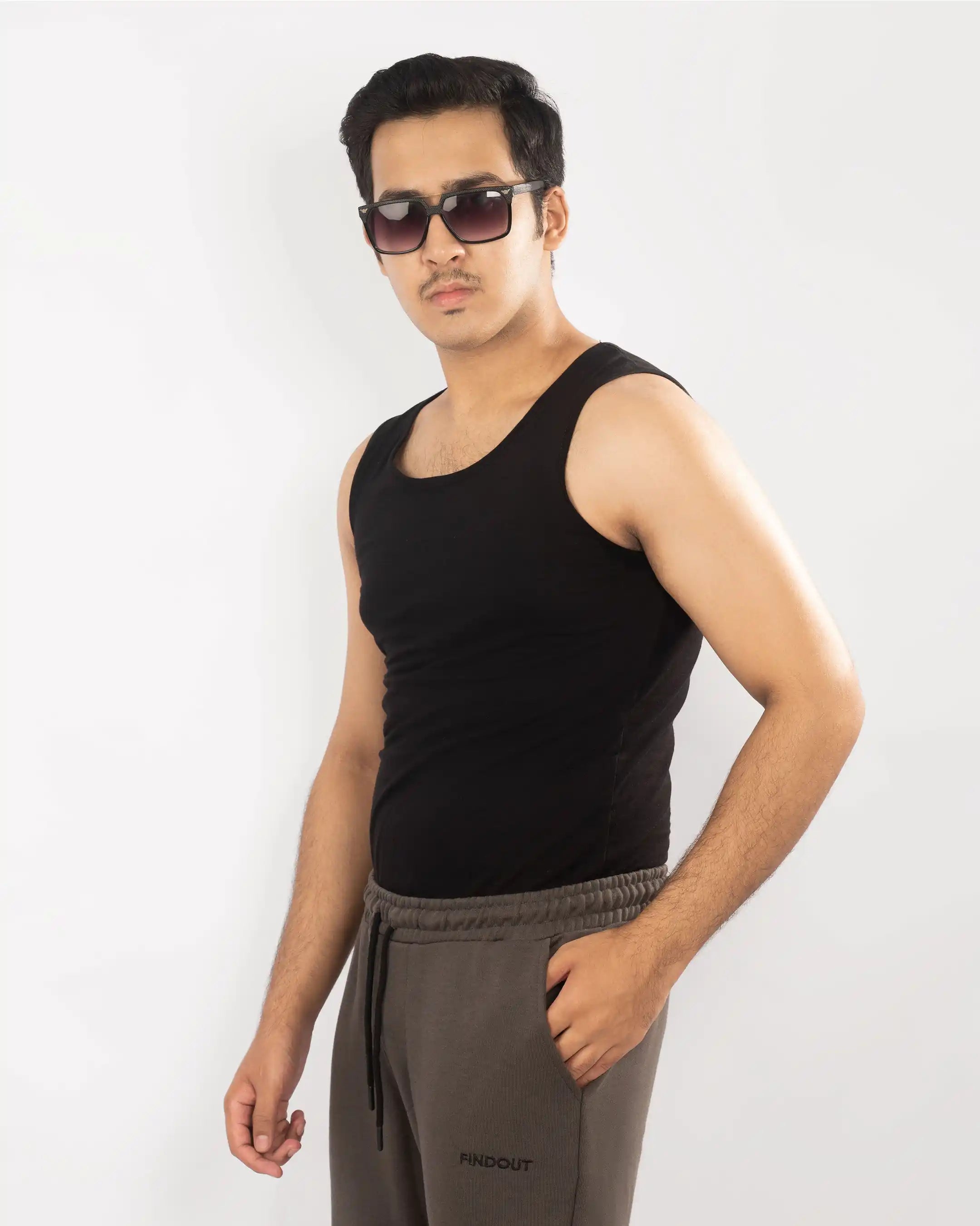 Black Tank Top - Male