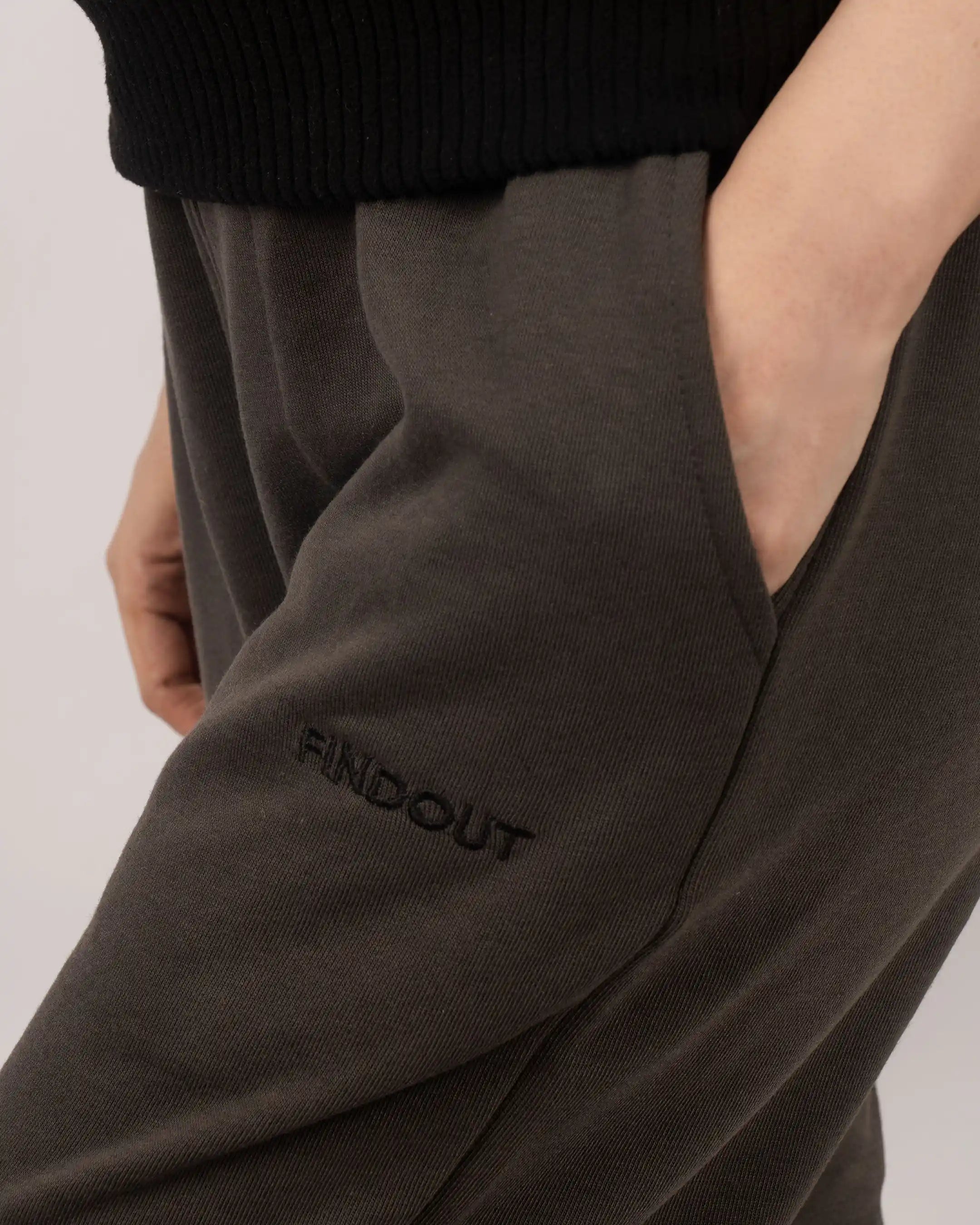 Charcoal Grey Boxy Fit Trouser