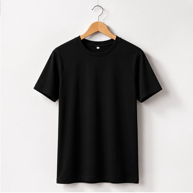 Black Plain T-Shirt