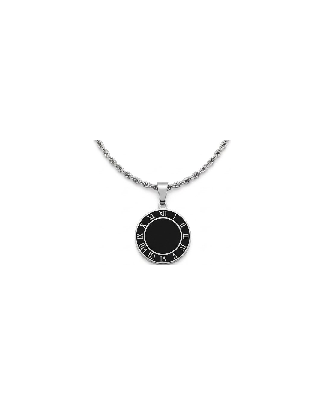 Black Round Clock Locket