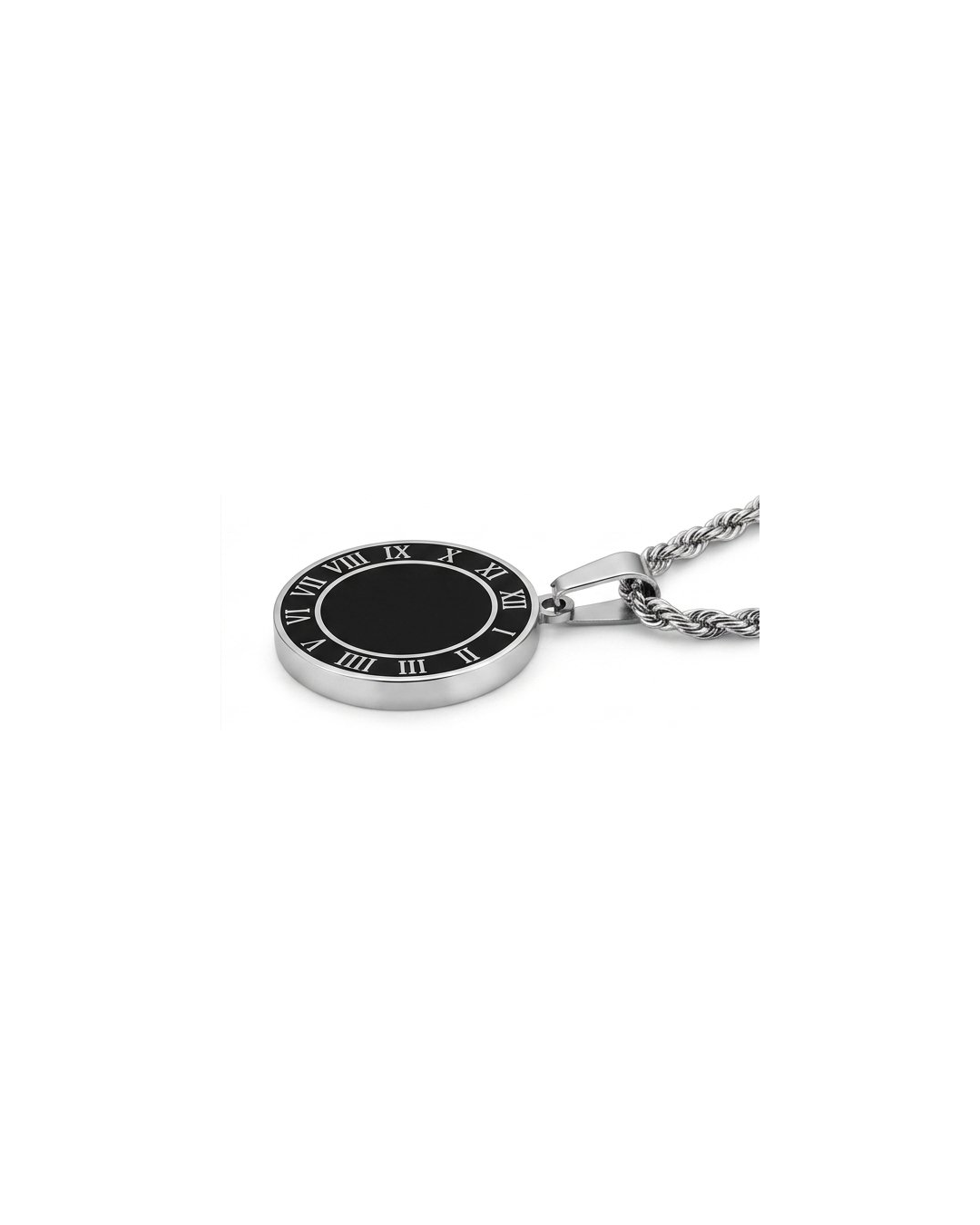 Black Round Clock Locket