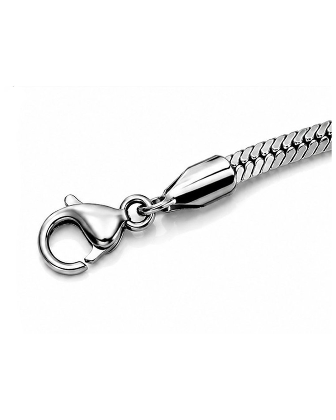 Black Shaded Silver Chain