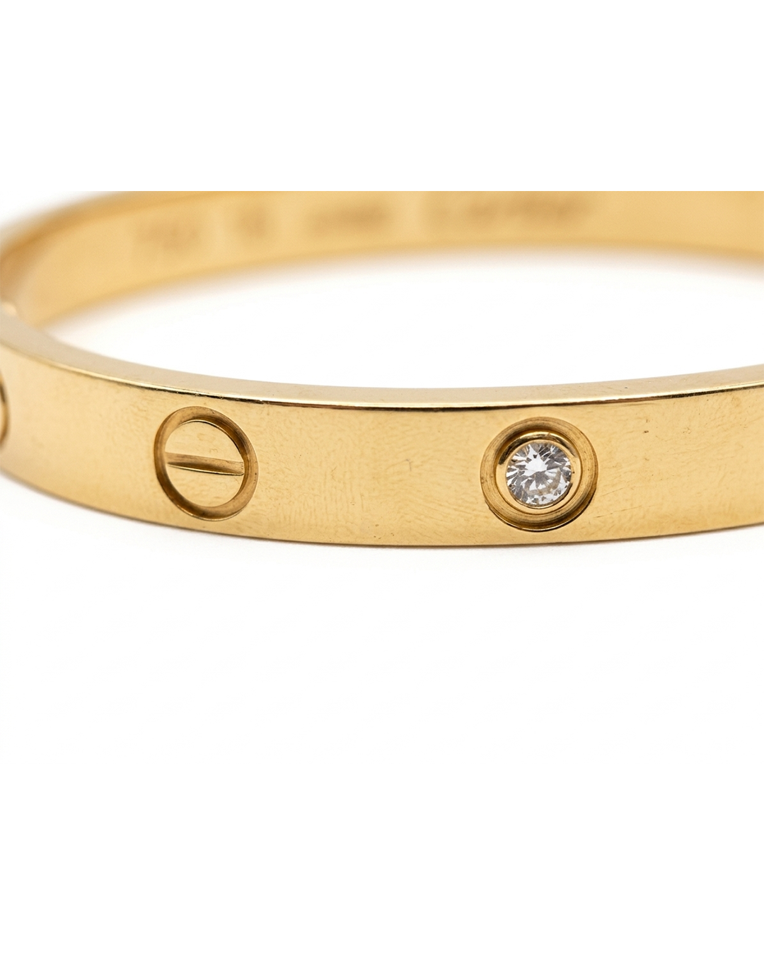 Gold Diamond on Hand Bracelet