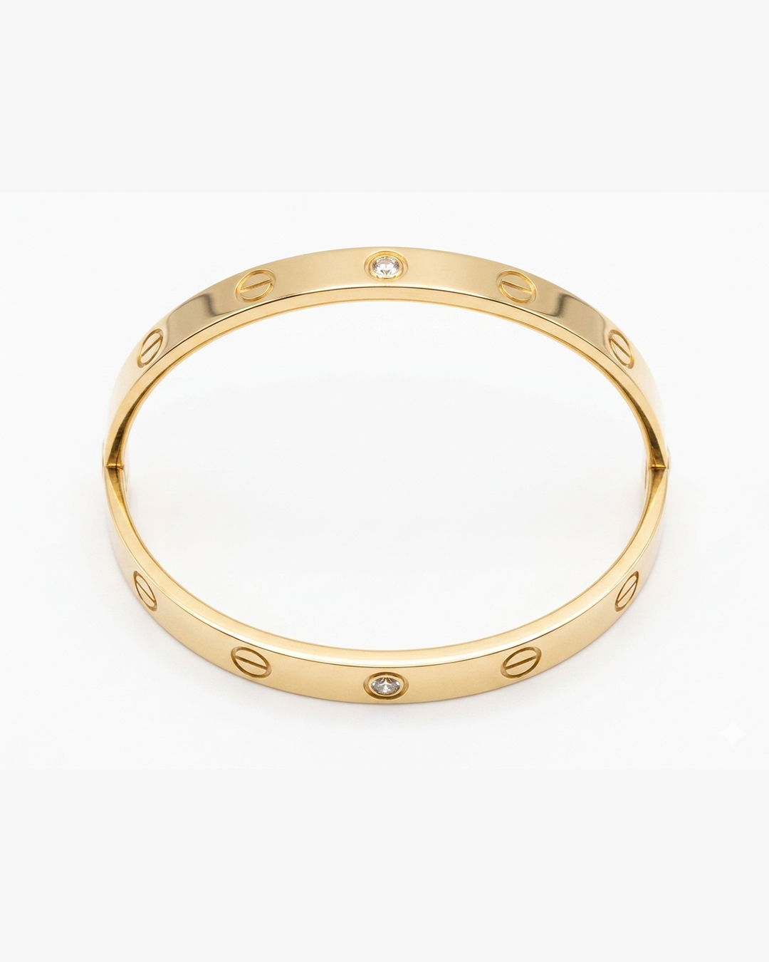Gold Diamond on Hand Bracelet