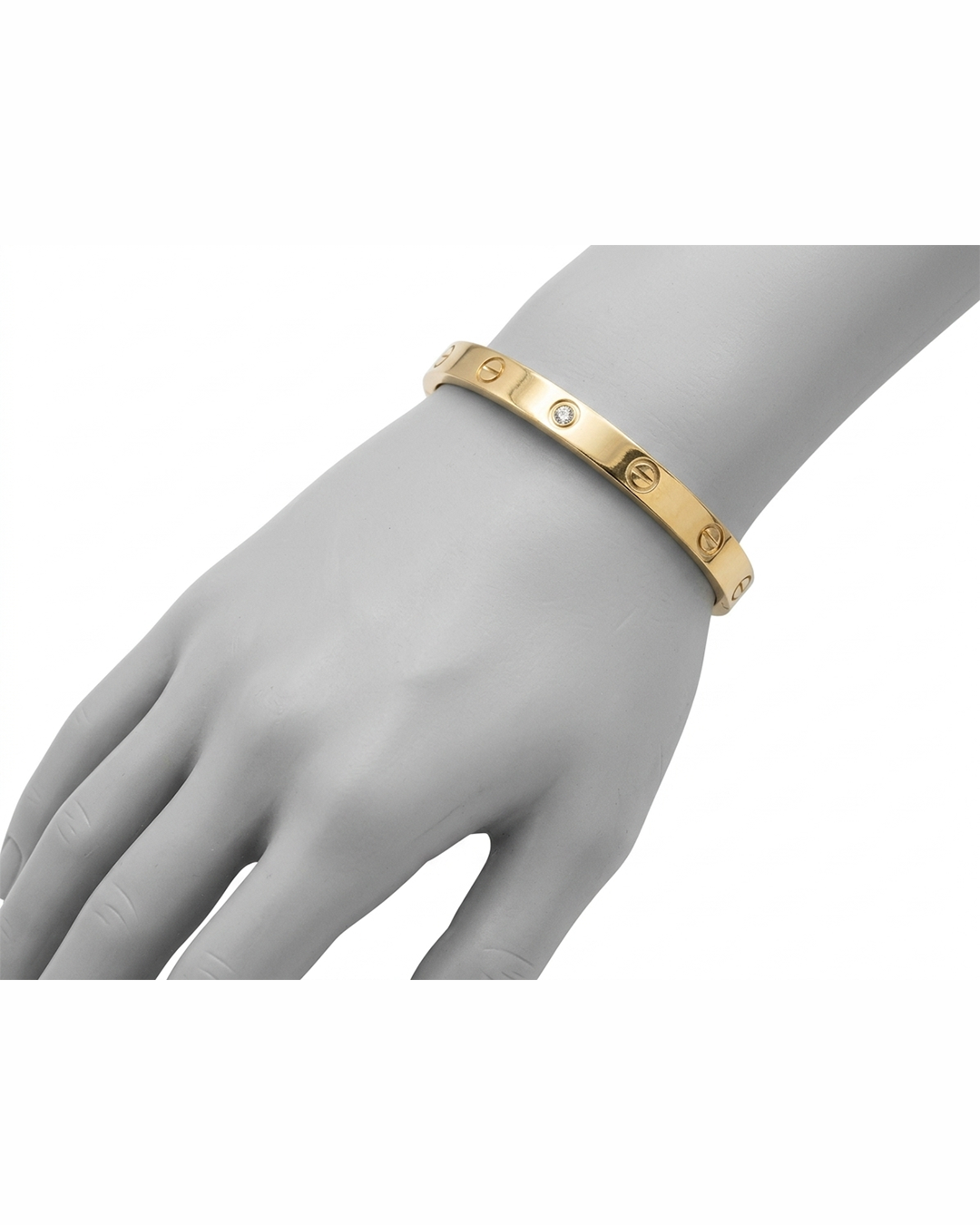 Gold Diamond on Hand Bracelet