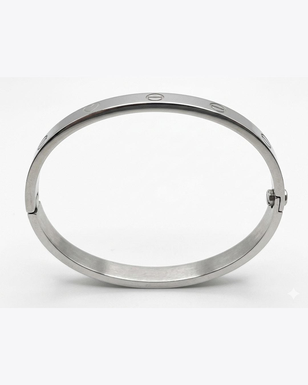 Silver Heart on Hand Bracelet