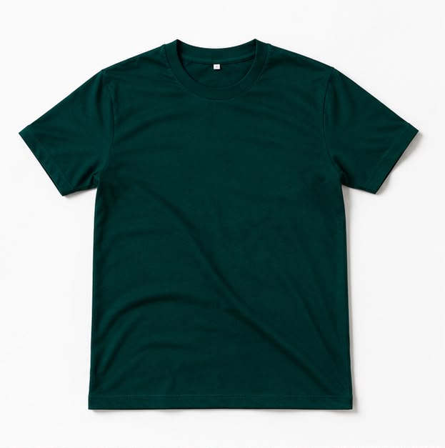 Olive Green Plain T-Shirt