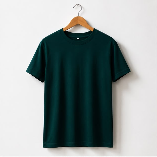 Olive Green Plain T-Shirt