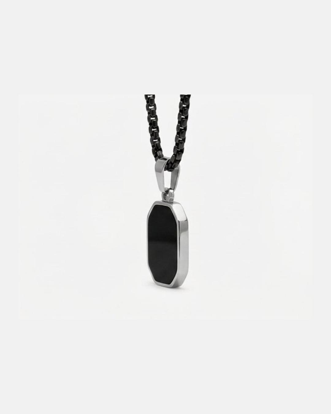 Black Moon with Black Aura Chain Locket