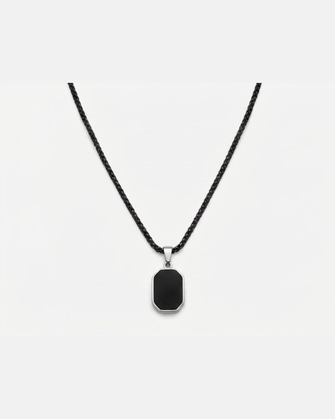 Black Moon with Black Aura Chain Locket