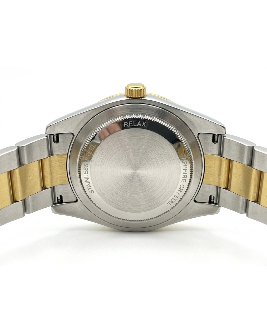 Rolex Gold Double Dial Silver & Gold Plated Watch
