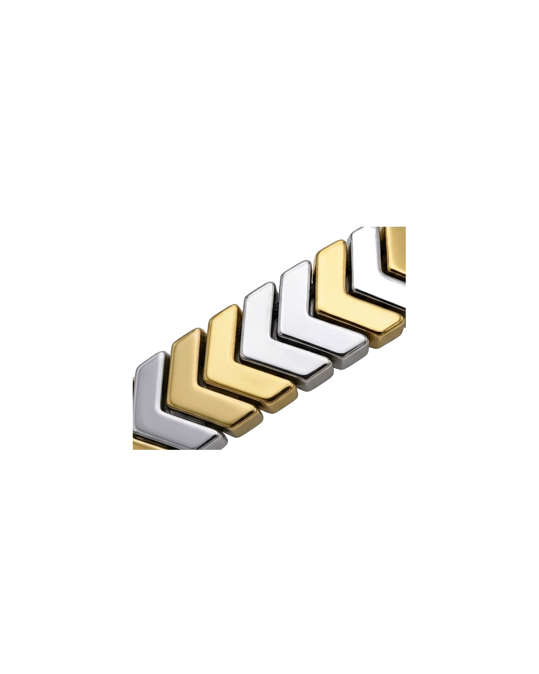 Silver Gold Strip Handcrafted