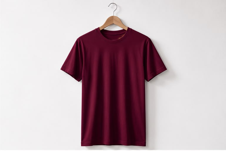 Maroon Plain T-Shirt