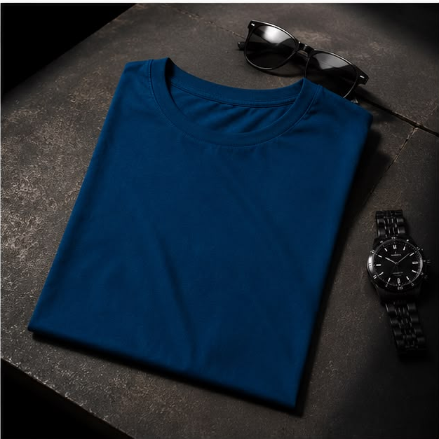 Blue Plain T-Shirt