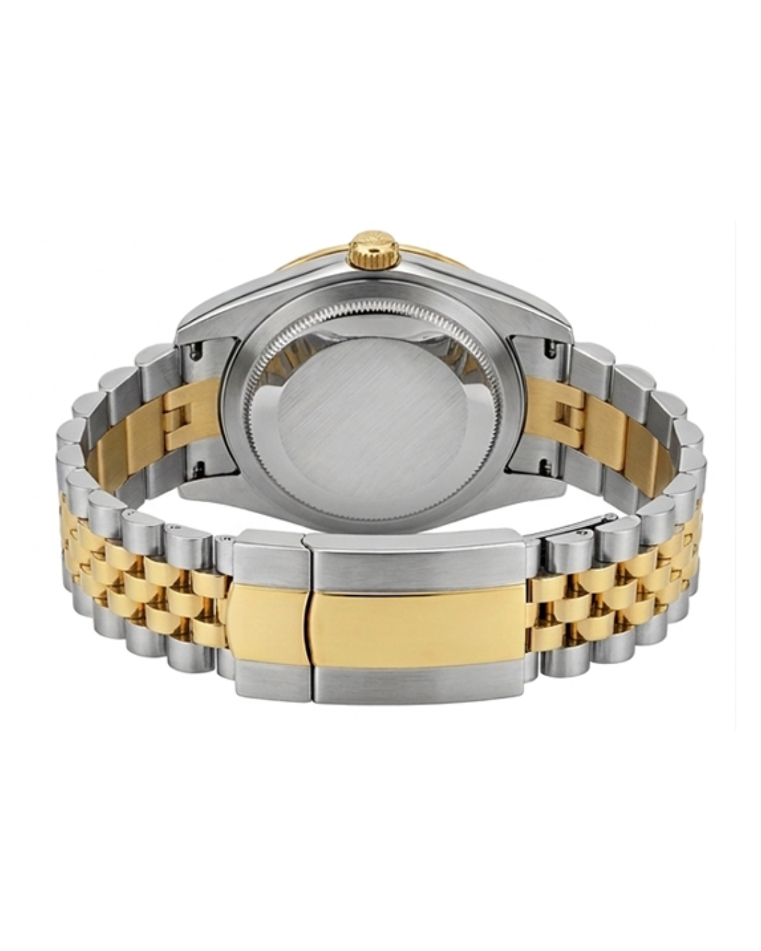 Rolex Silver Dial Gold & Silver Plated Watch