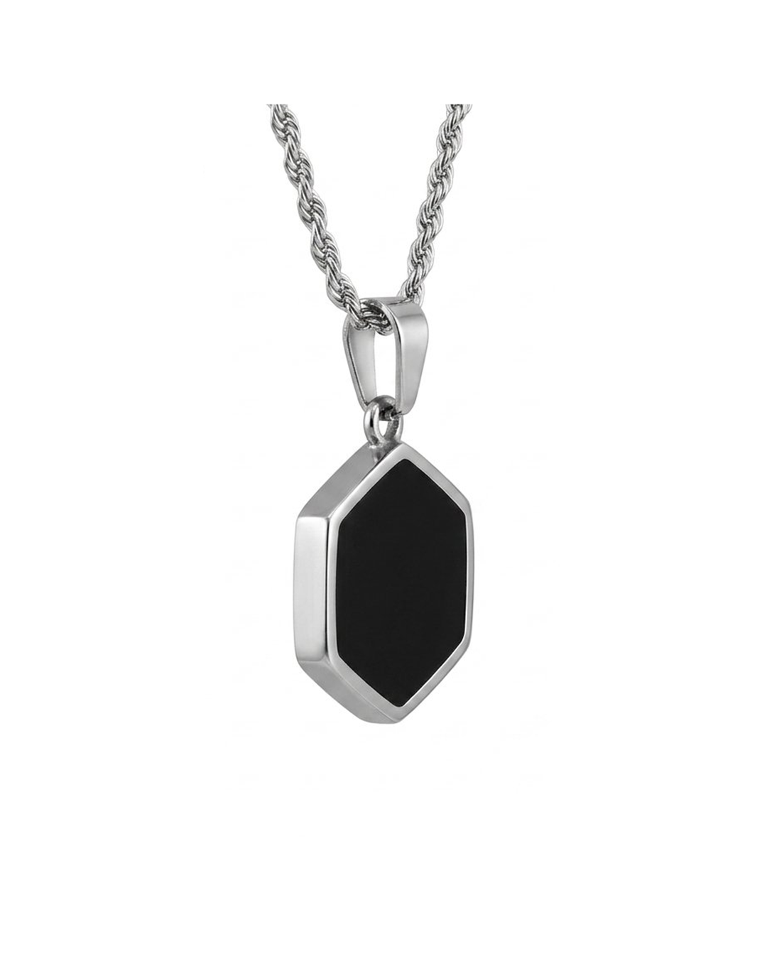 Pentagon Black Locket