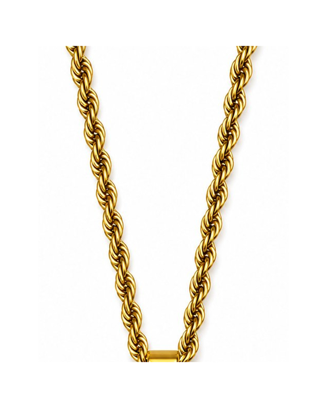 White Heart Gold Locket
