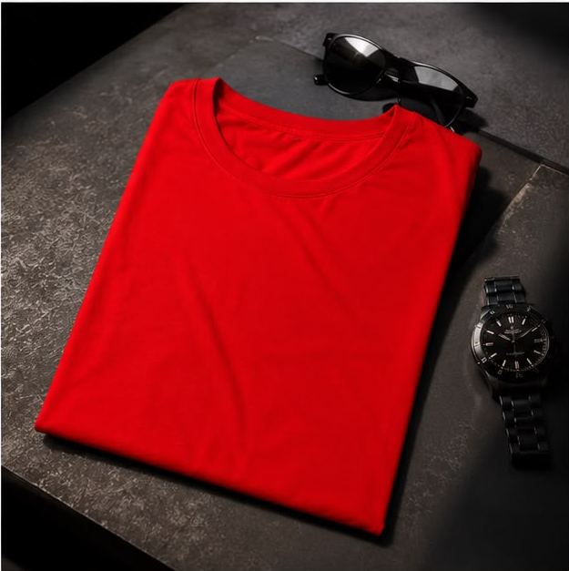 Red Plain T-Shirt