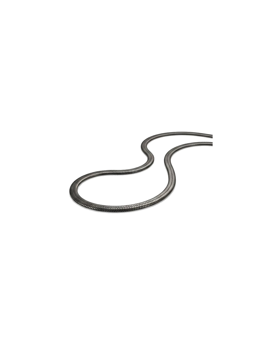 Round Snake Black Chain