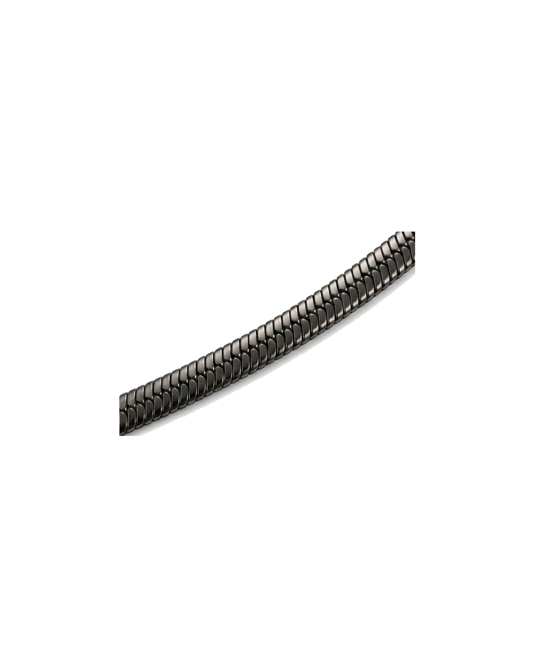 Round Snake Black Chain