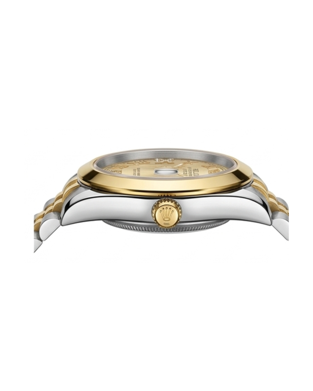 Rolex Gold Dial Silver & Gold Plated Watch