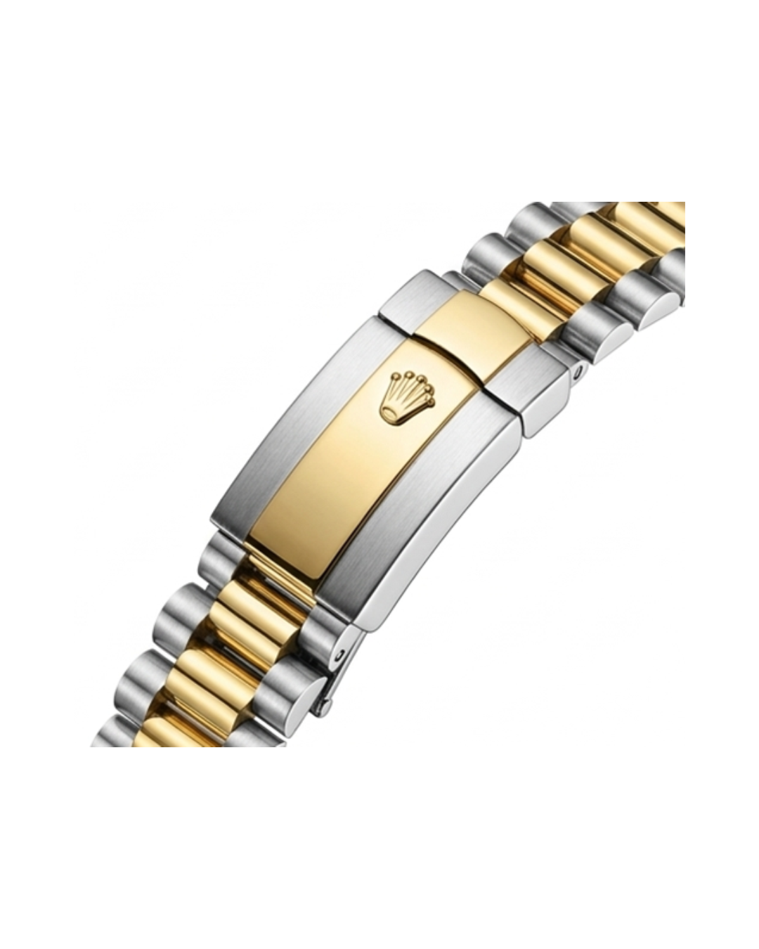 Rolex Gold Dial Silver & Gold Plated Watch