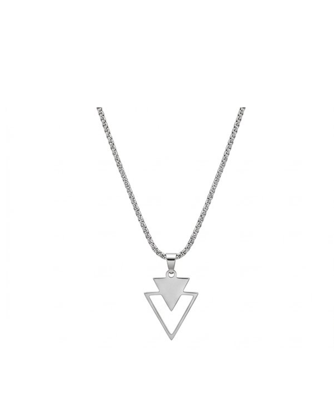 Silver Triangle Locket