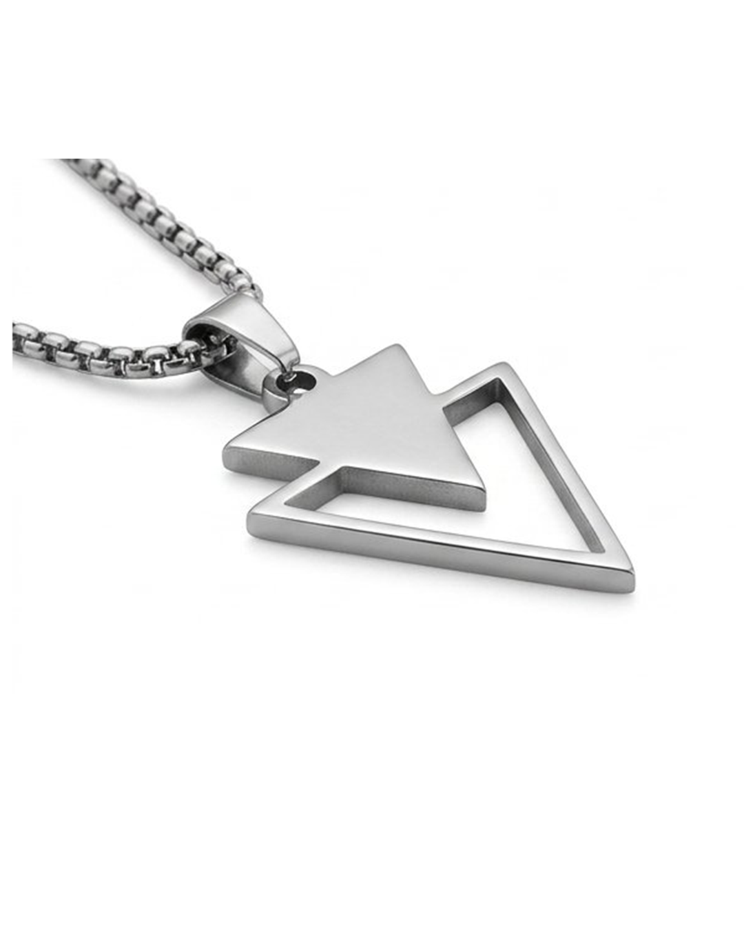 Silver Triangle Locket