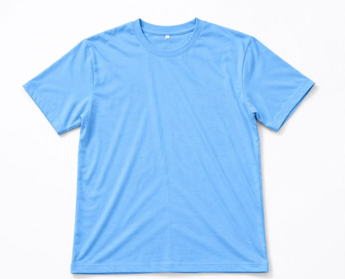 Sky Blue Plain T-Shirt