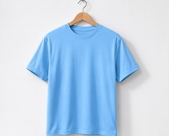 Sky Blue Plain T-Shirt