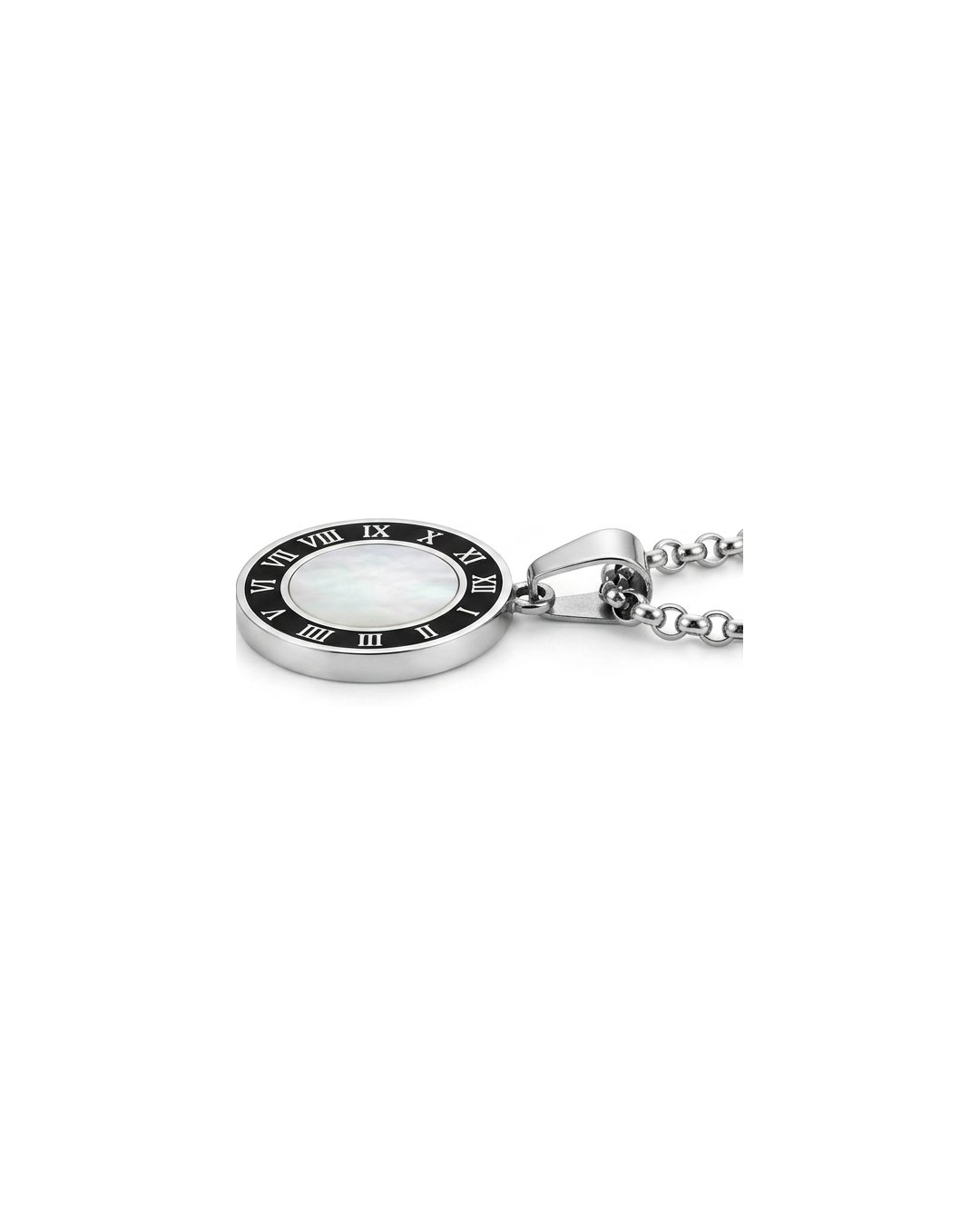 White Round Clock Locket