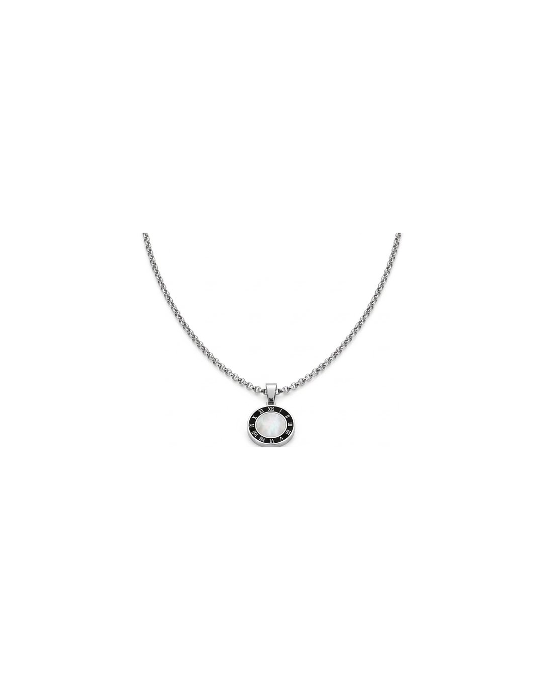 White Round Clock Locket