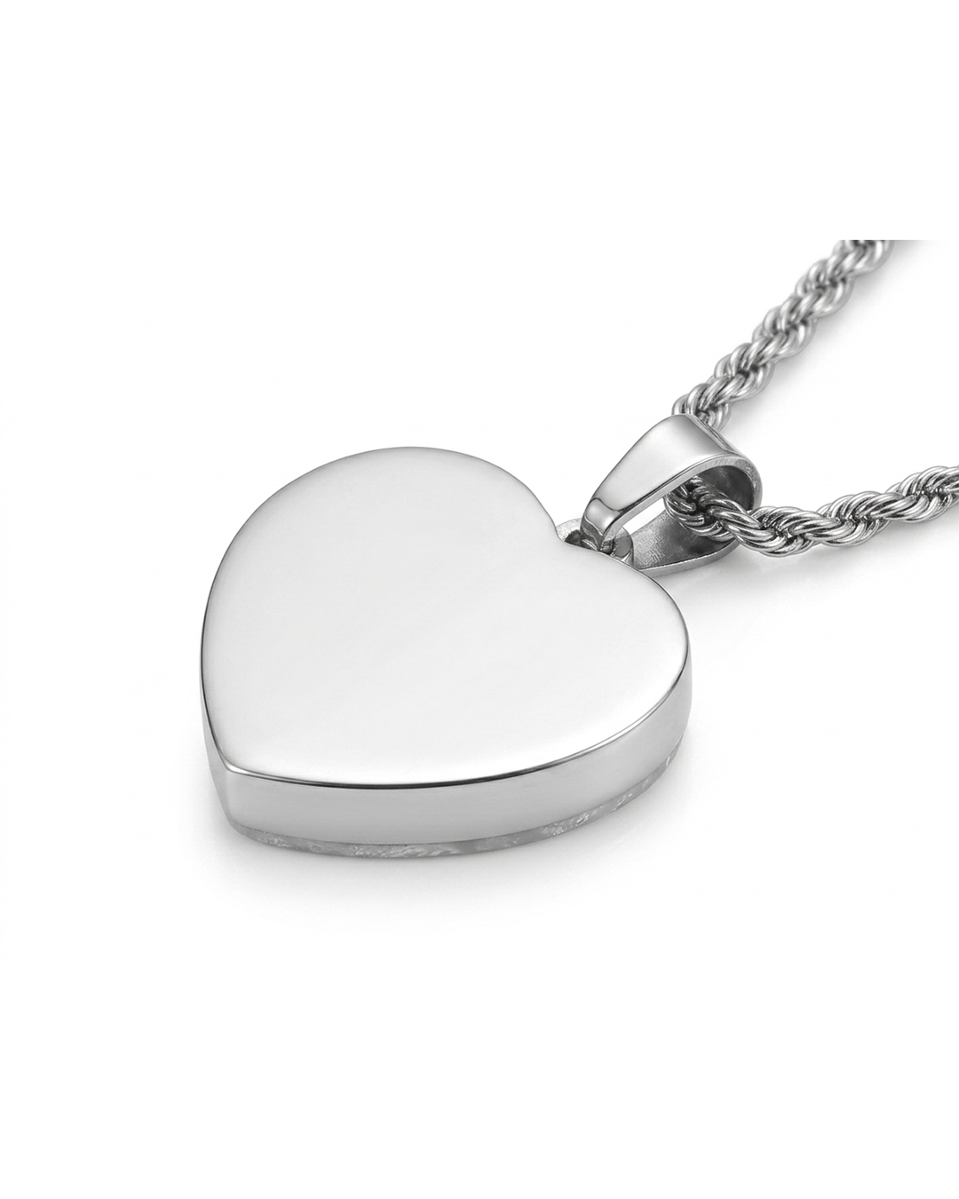 White Heart Locket
