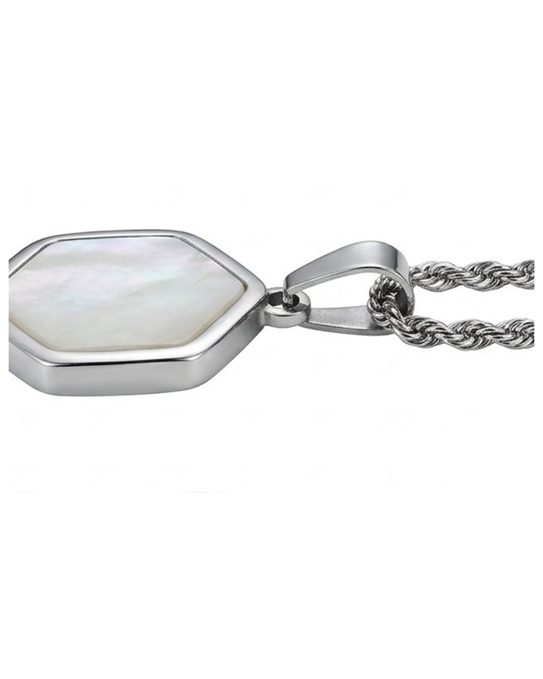 Pentagon White Locket