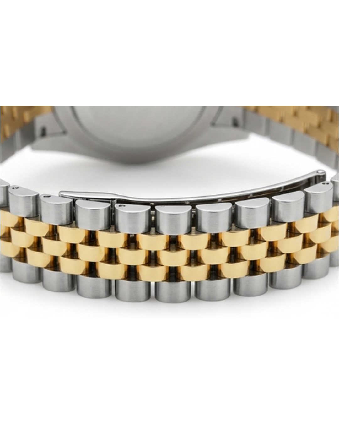 Rolex Blue Dial Silver & Gold Plated Watch