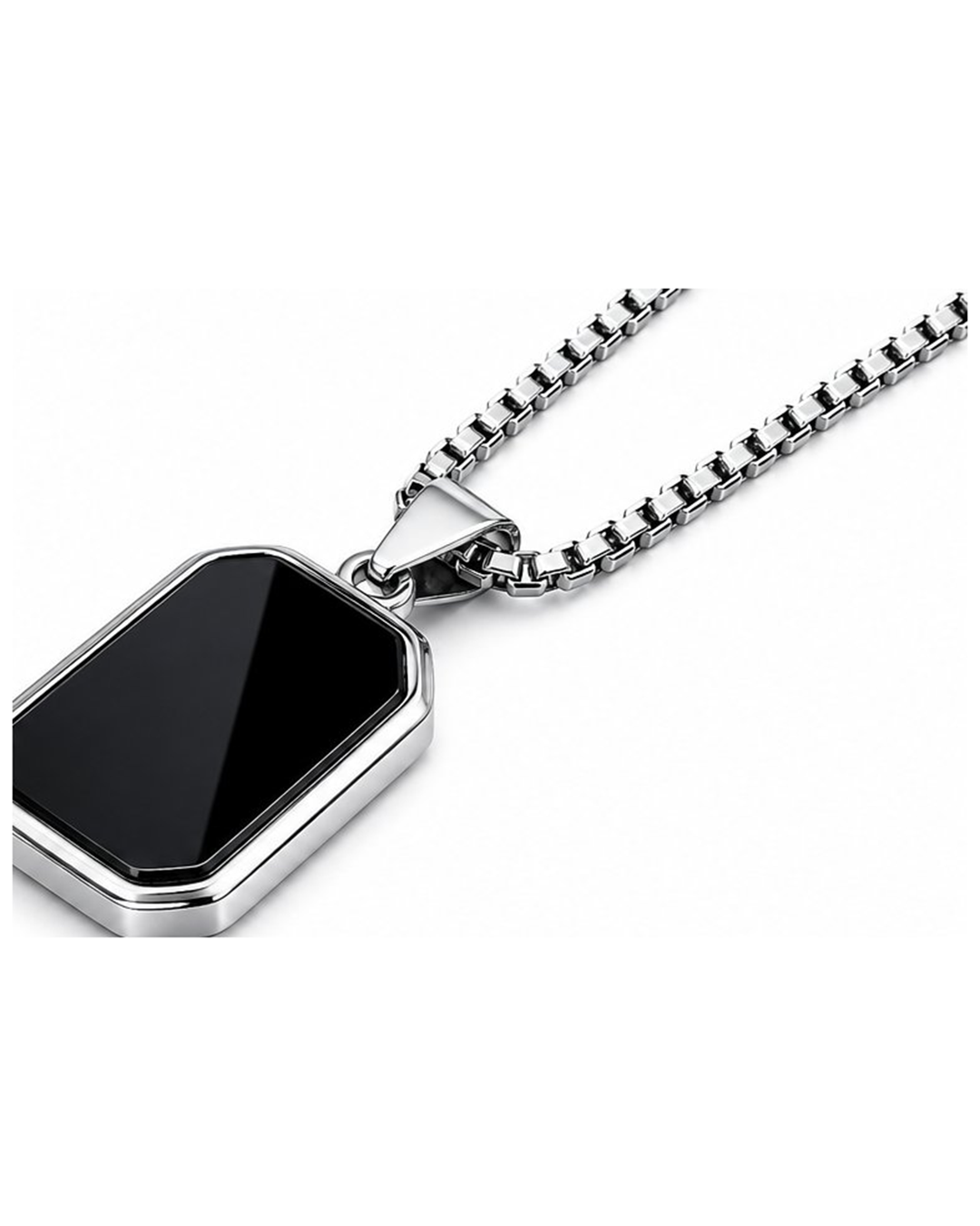 Black Moon with Silver Plated Locket