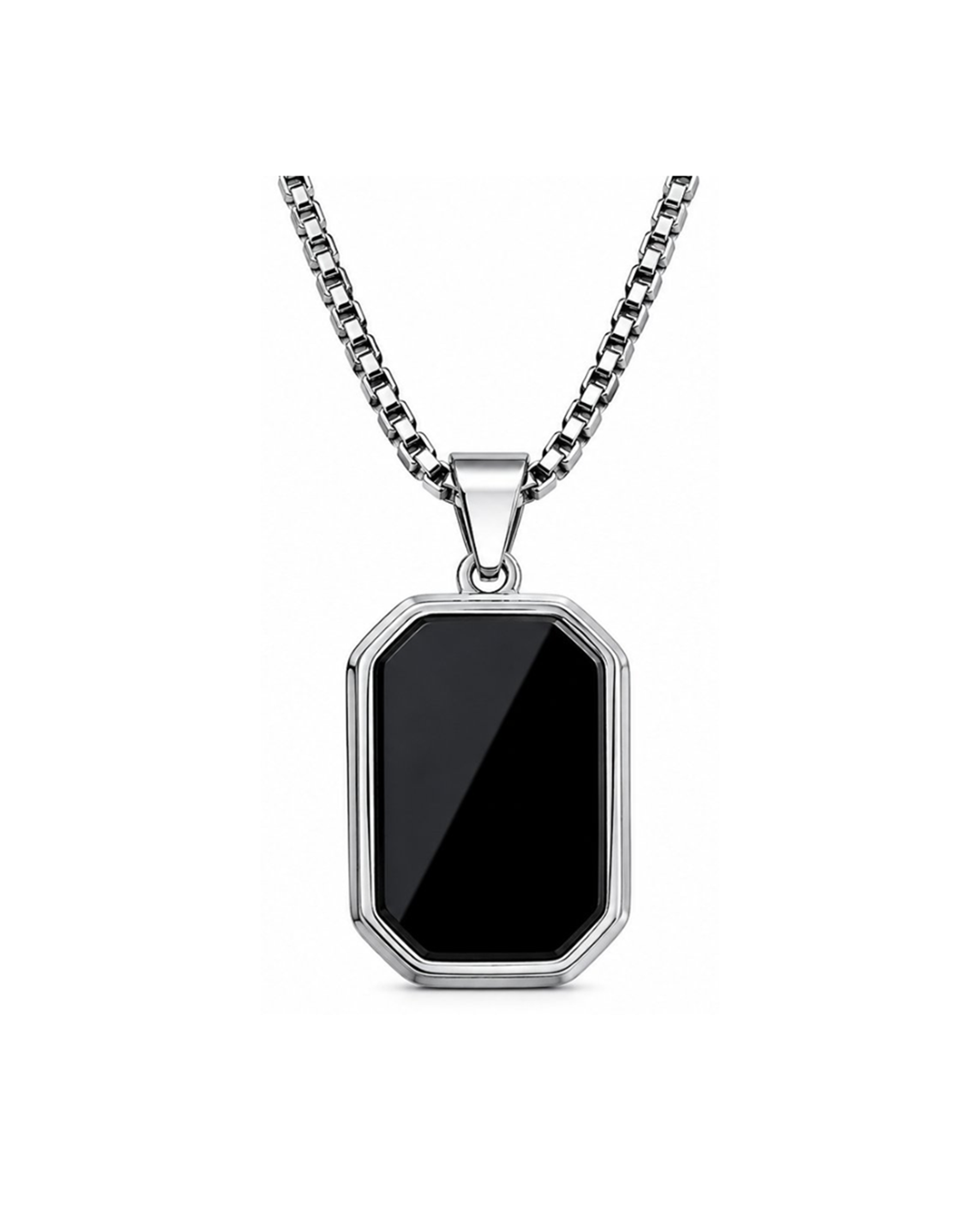 Black Moon with Silver Plated Locket